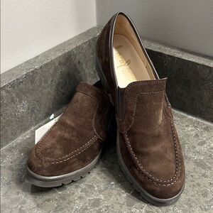 Ara Brown Suede Women's Loafers